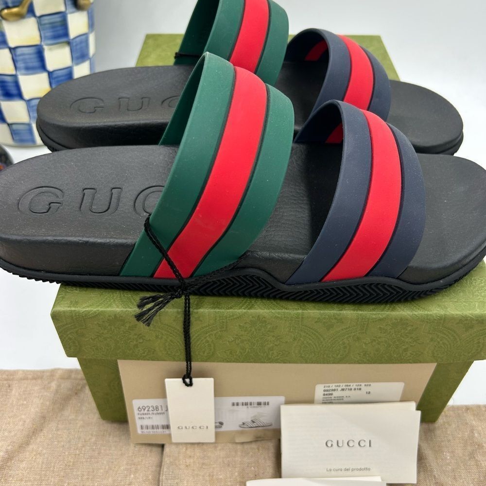 Men’s Gucci, Agrado  double strap sandals size 13 made in Italy - Picture 6 of 11